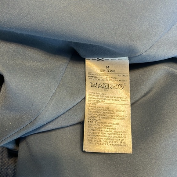 BANANA REPUBLIC Wool-Blend Flannel Sheath Dress in Light Blue 14 - Picture 10 of 10